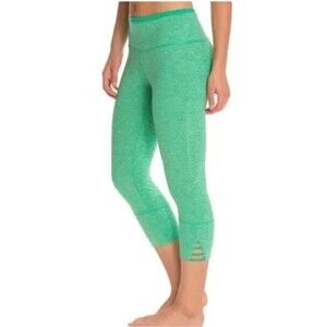Prana Tori Green Spacedye Cropped Athletic Yoga Legging Pants S